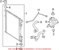 Radiator Hose for Mercedes (2012–2018) 1665008675 / A1665008675