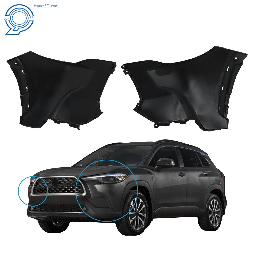 2PC Front Bumper Cover Kit for Toyota Corolla Cross (2022–2023)