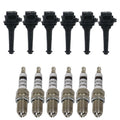Set of 6 Ignition Coils & Platinum+4 Spark Plugs for Volvo XC90, Toyota Supra, BMW M3, Jaguar XJ6