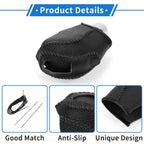 1 Pc Gear Shift Knob Cover for Volkswagen Taos (2022–2023) Pebbled Black