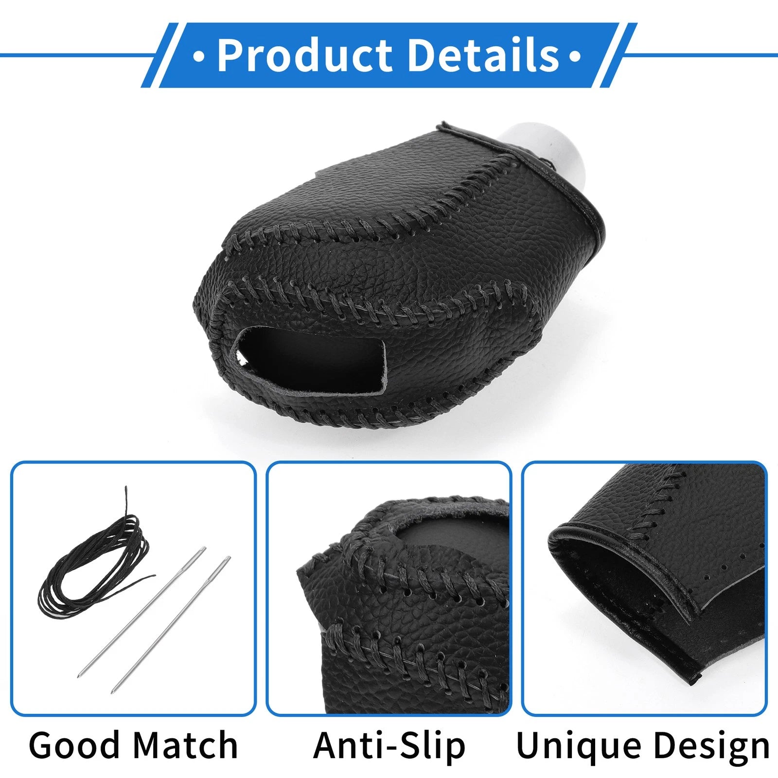 1 Pc Gear Shift Knob Cover for Volkswagen Taos (2022–2023) Pebbled Black