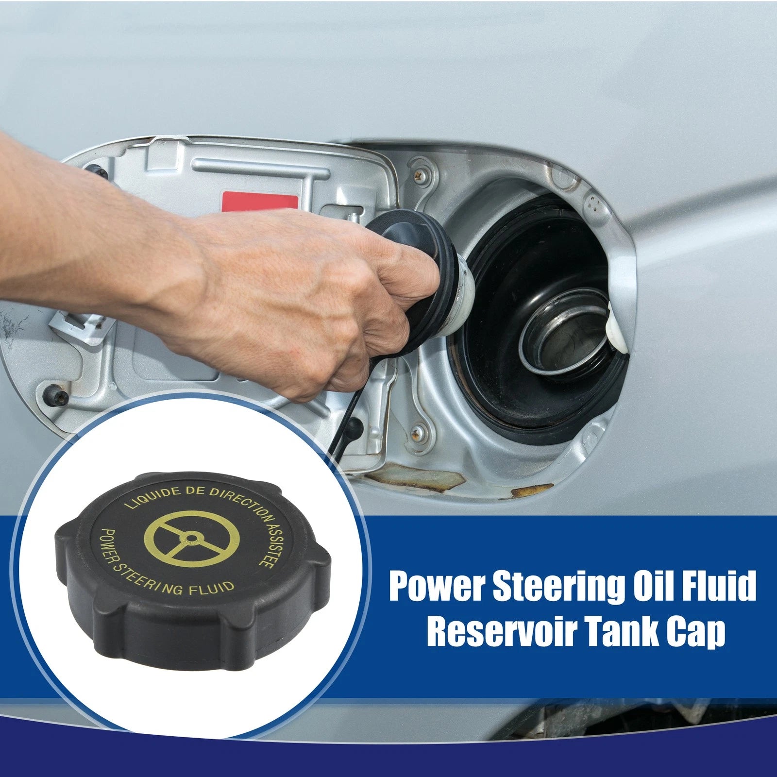 Power Steering Oil Fluid Reservoir Tank Cap for Ford Mondeo 
