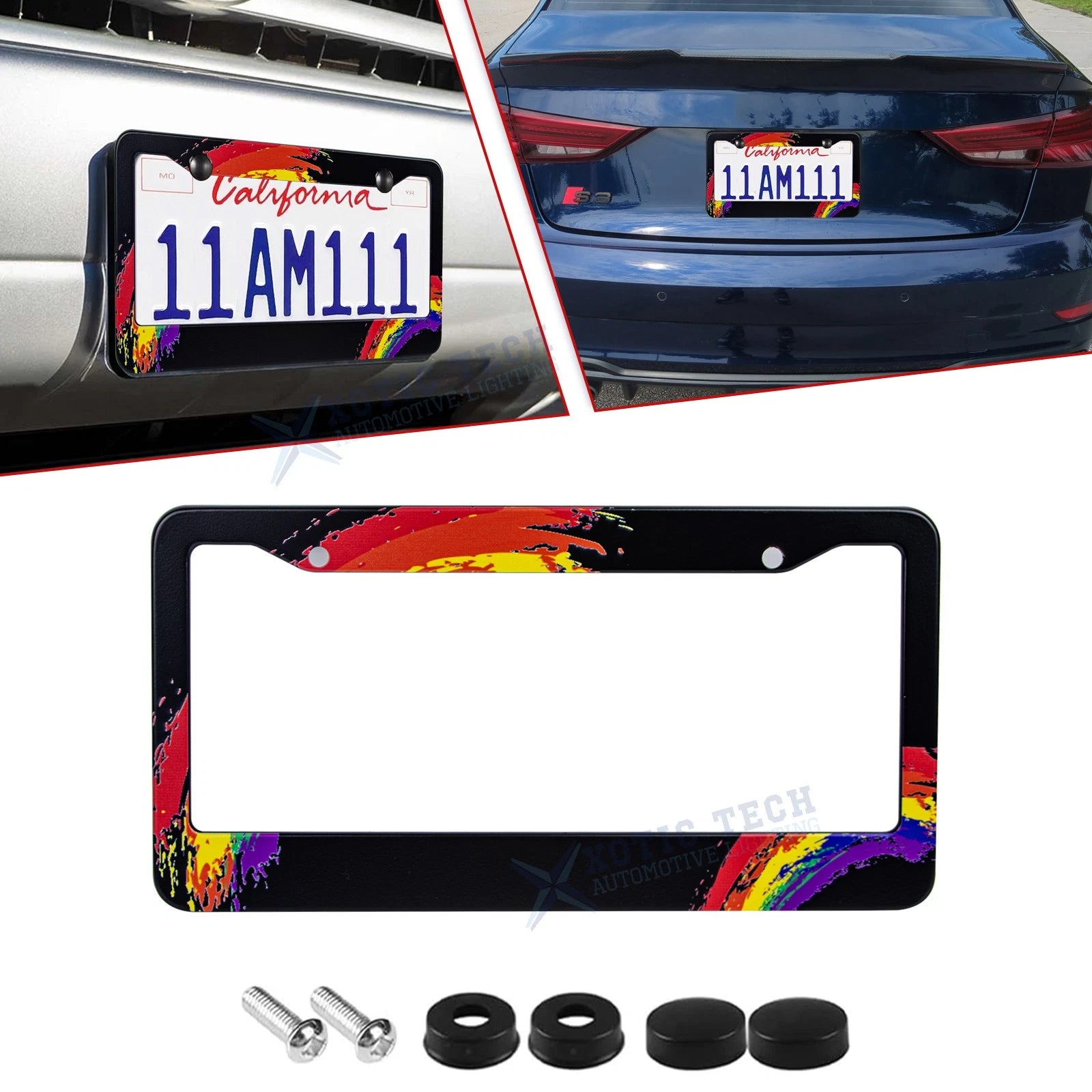 Stainless Steel License Plate Frame for Universal Fit (12x6 Inch) (2020–2026)