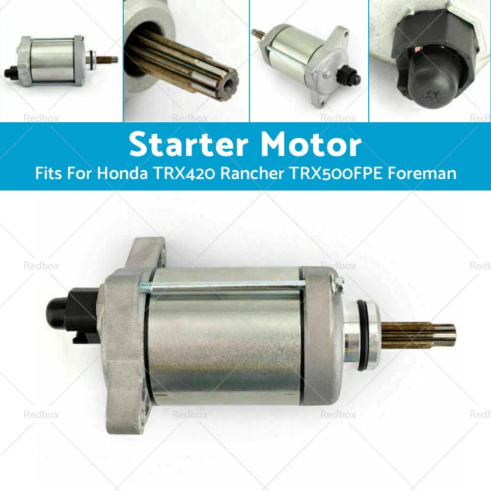 Starter Motor 31200-HR0-F01 for Honda TRX420 FourTrax Rancher (2007–2014)