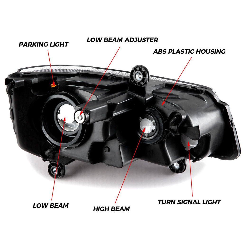 Headlight Assembly Pair for Chrysler Town & Country, Dodge Grand Caravan (2008–2020)