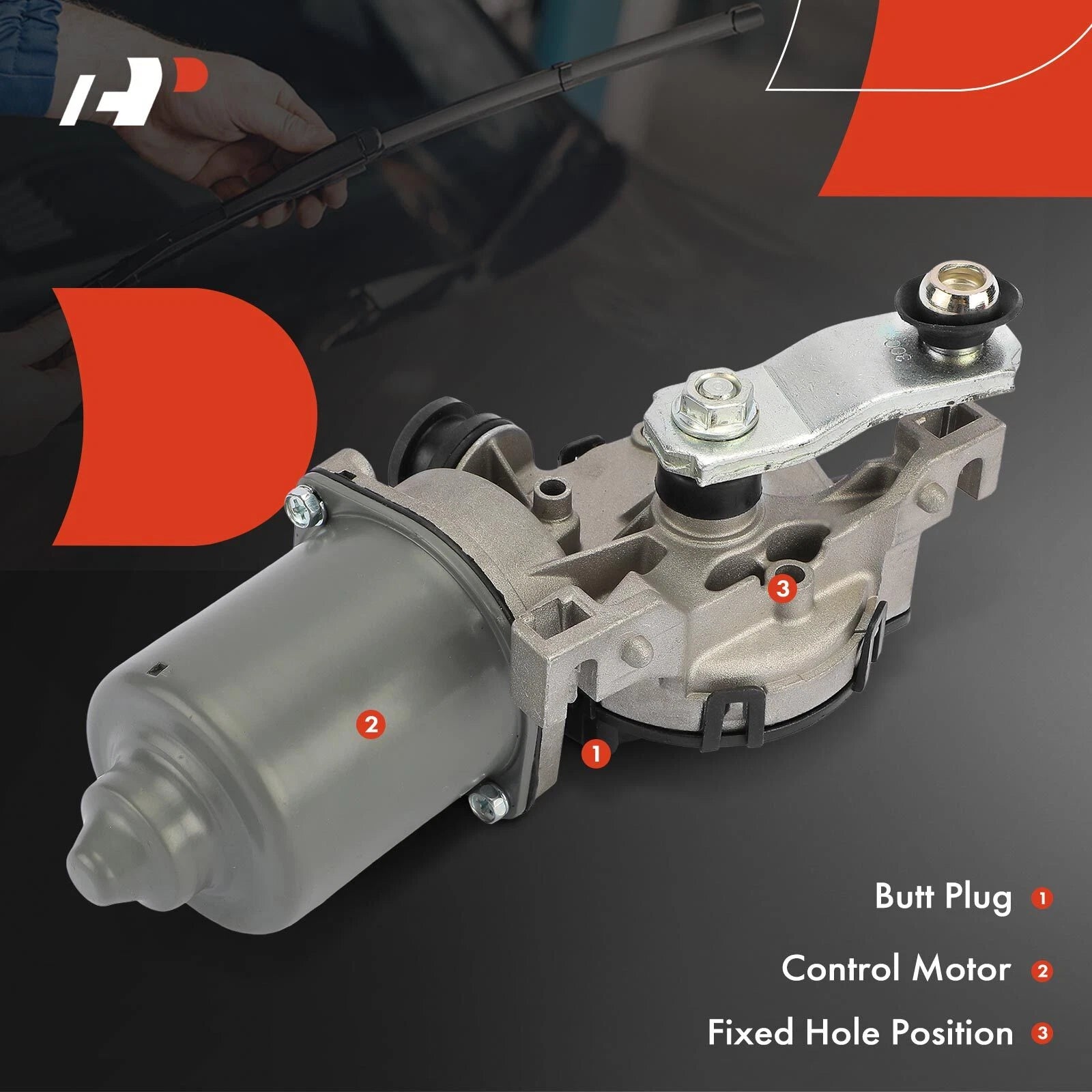 Front Windshield Wiper Motor for Chevrolet Equinox GMC Terrain (2018–2024)