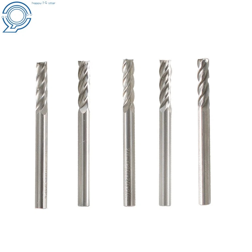4 Flutes Carbide End Mill for 1/8" Shank 1/2" Cut