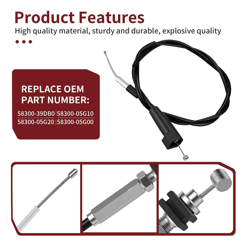 Throttle Cable for Suzuki QuadRunner LTF250F 4x4, LTF250 2x4 (1999–2002)