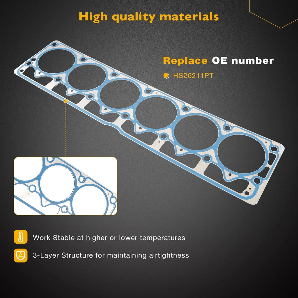 Engine Cylinder Head Gasket Set for Jeep Wrangler Cherokee (1999-2006)