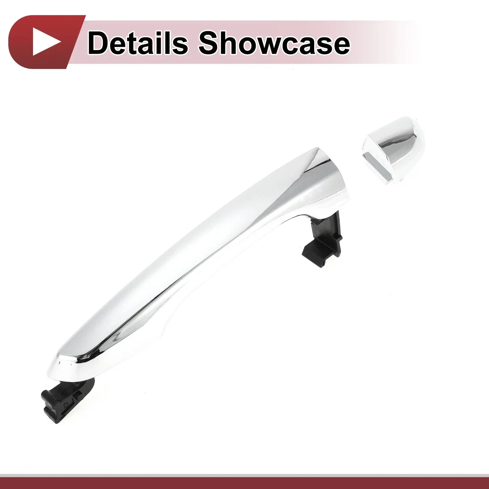Car Door Handle Grip for Hyundai Elantra Rear Left (2020) Silver Tone