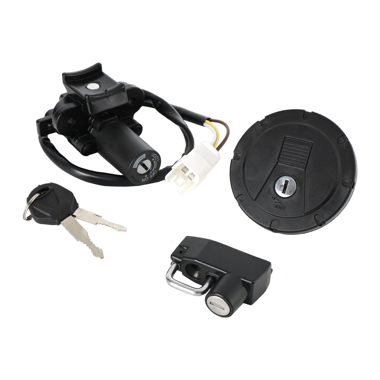 Fuel Cap Ignition Switch Lock Set for Kawasaki KLX300SM KLX300 (2021–2023)