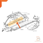 Outer Door Belt Weatherstrip Seals for Honda Civic Sedan (1992-1995)