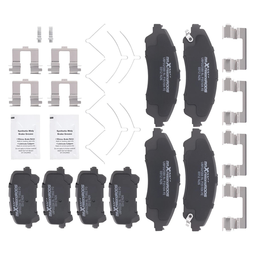 Ceramic Brake Pads Kit for Acura MDX (2014–2016) Honda Pilot (2016–2022)