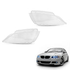 2X Xenon Headlight Lens Covers for BMW 3 Series (2005–2012)