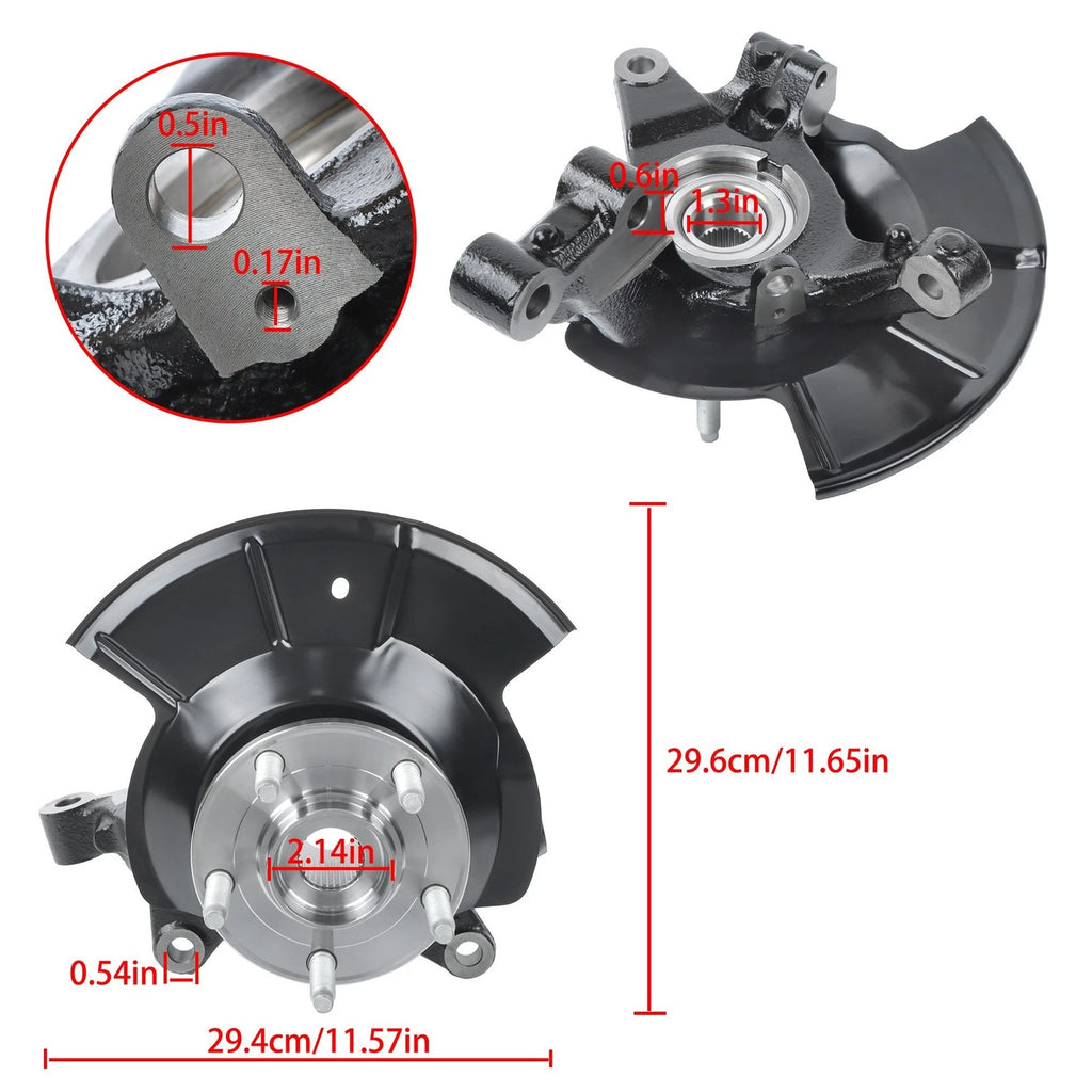 Steering Knuckle Wheel Bearing Hub Assembly for Ford Edge (2011-2014)