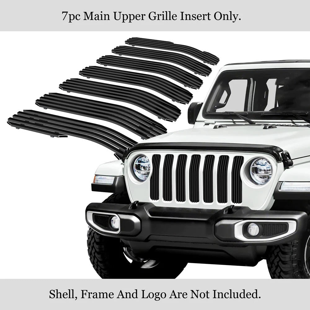 Stainless Black Billet Grille Insert for Jeep Gladiator (2020-2021)