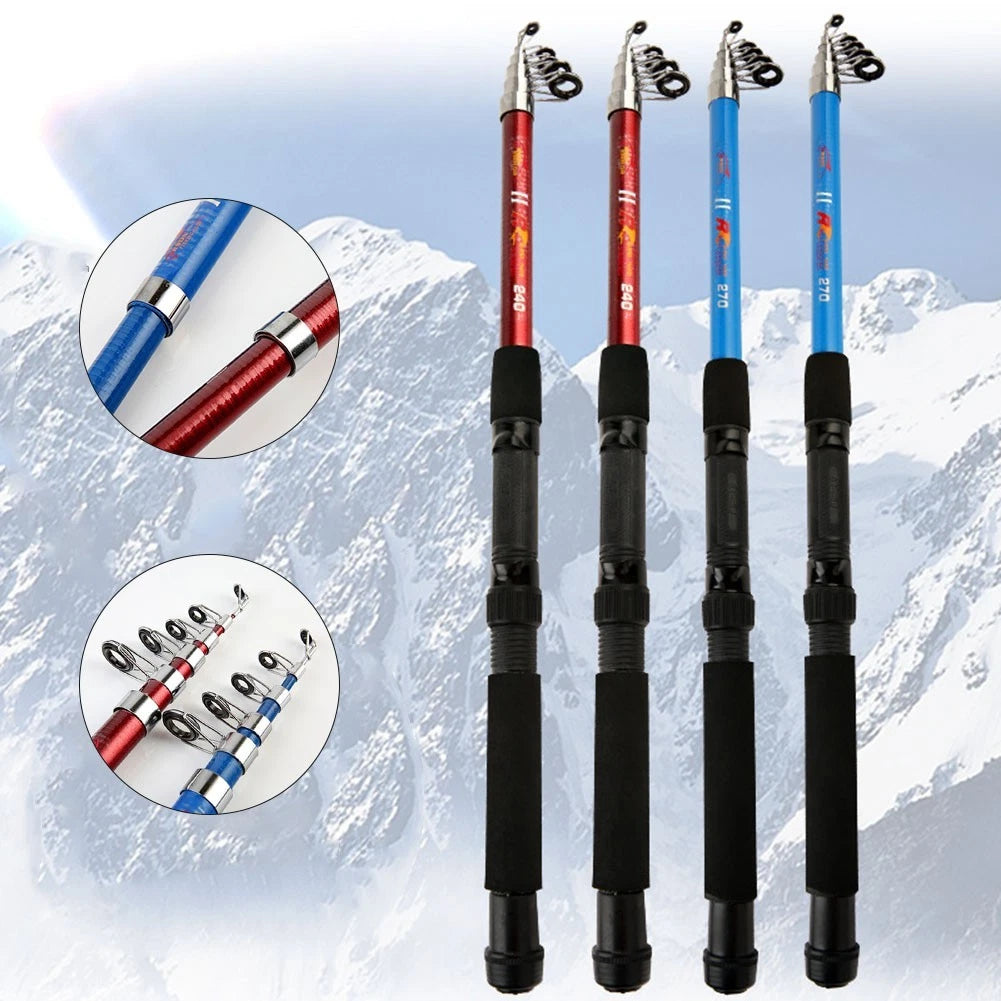 Telescopic Fishing Rod with Smooth Ceramic Guide Ring for Sea Fishing