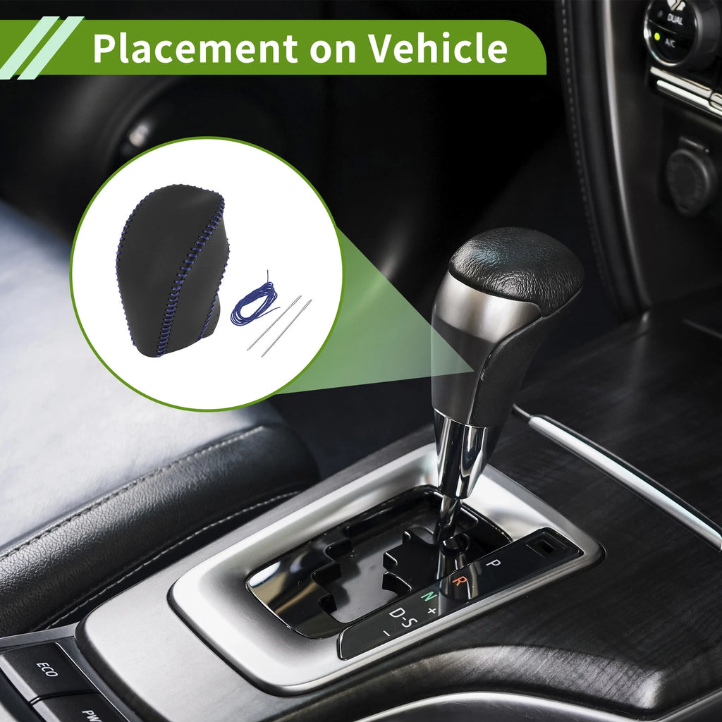 Gear Shift Knob Cover for Toyota Highlander (2008–2013) Black Blue
