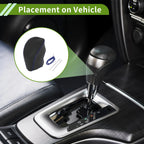 Gear Shift Knob Cover for Toyota Highlander (2008–2013) Black Blue