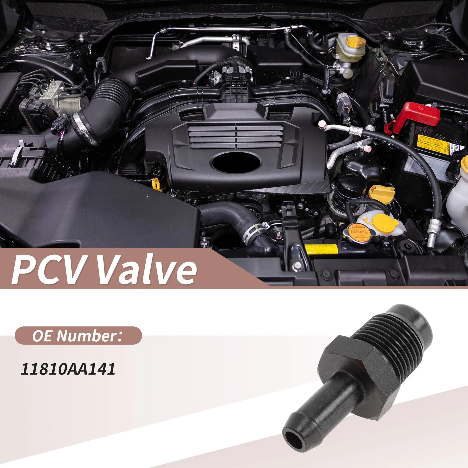 PCV Valve for Subaru Forester (2014–2018) 11810AA141 Metal Black