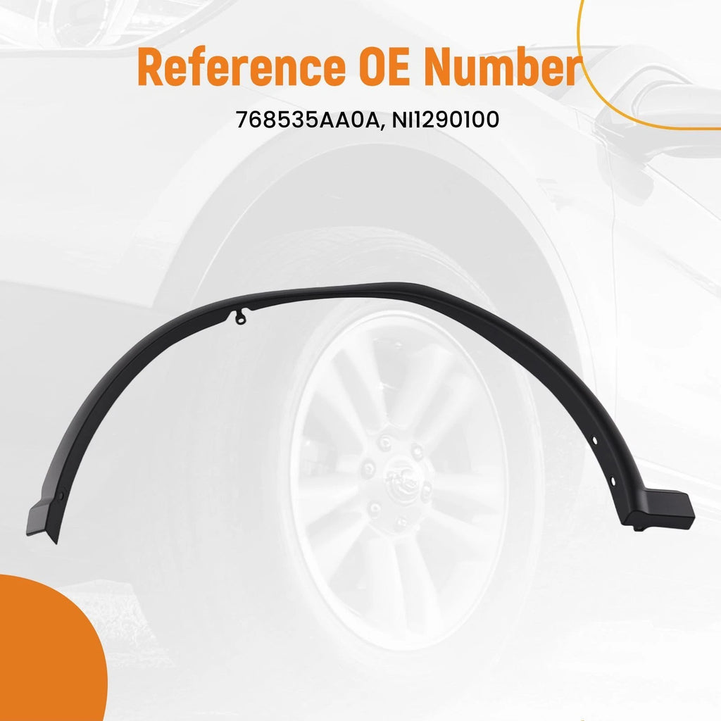 Fender Flare Left Front Side for Nissan Murano (2015–2024) 768535AA0A Black
