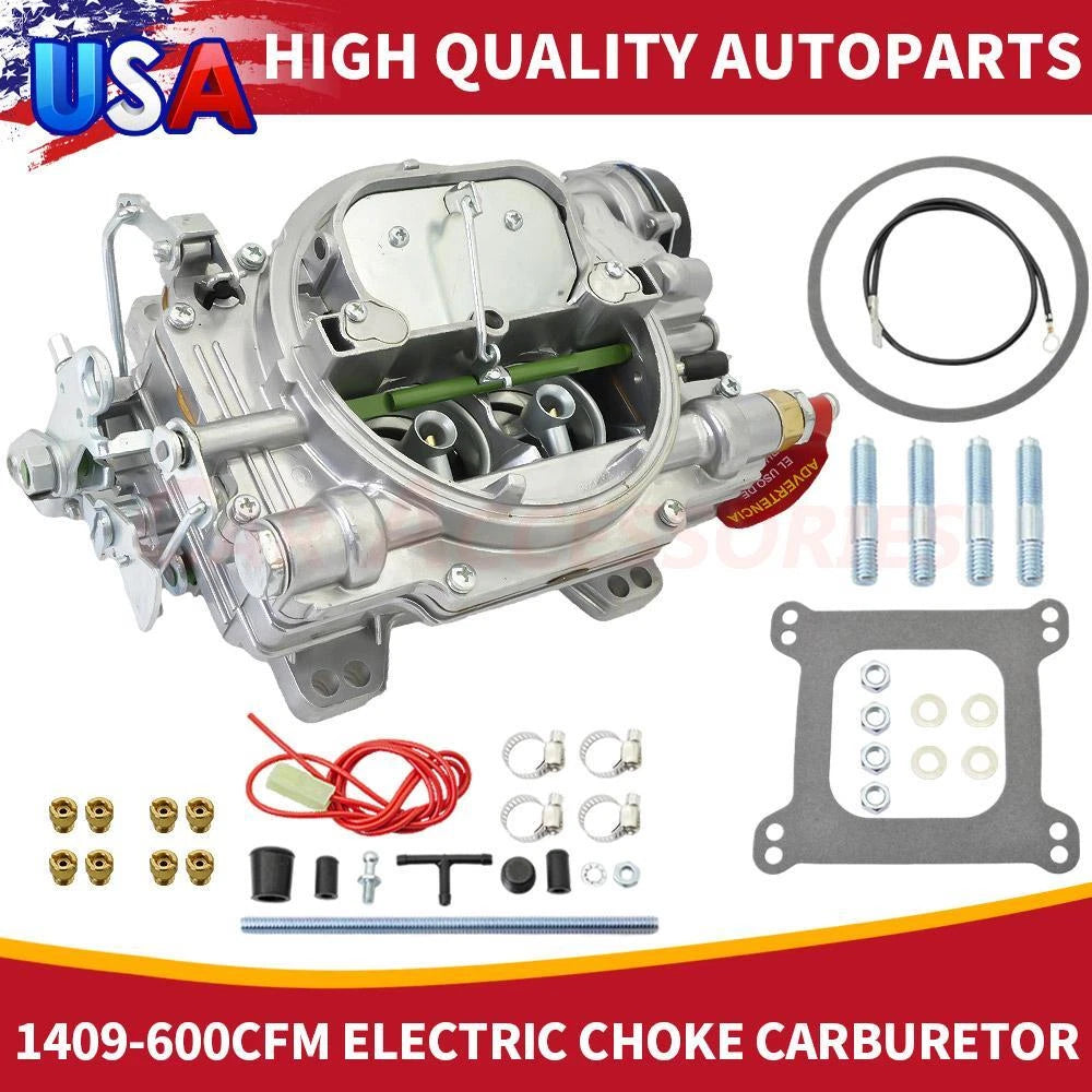 4 BBL Electric Choke Carburetor for Edelbrock Performer 600 CFM (1409)