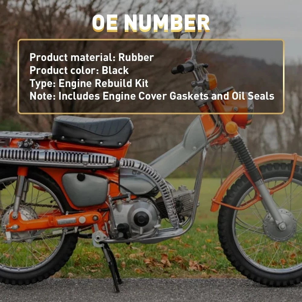 Engine Rebuild Kit for Honda CT90K Trail 90 (1966–1979)