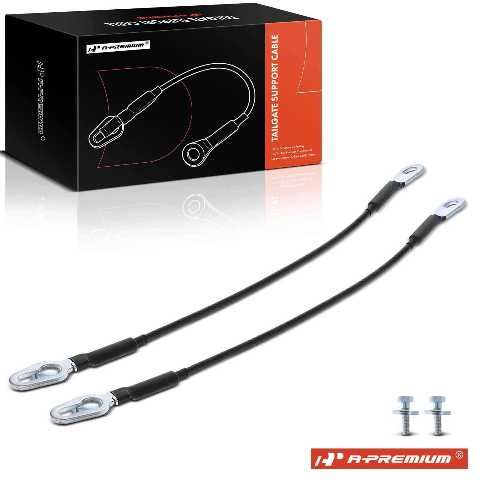 2X Tailgate Support Cable for Chevrolet Avalanche (2002–2013)