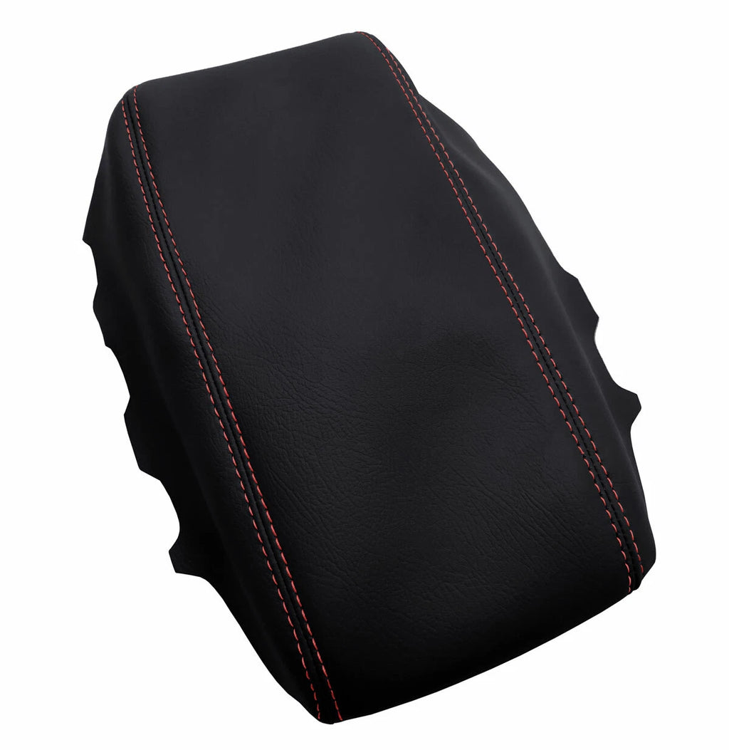 Console Lid Armrest Cover for Hyundai Elantra (2017–2020) Red Stitch