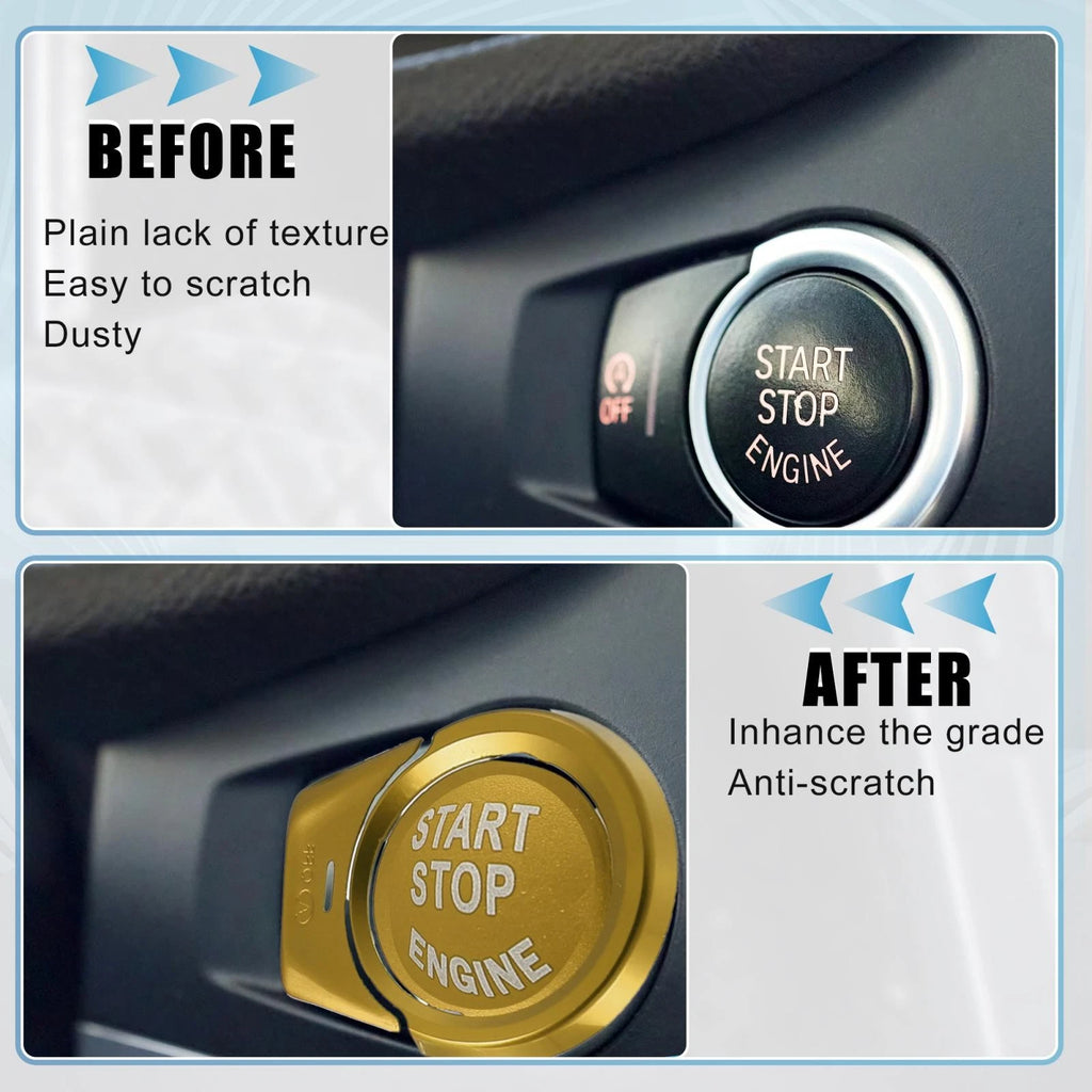 Start Stop Button Cover Sticker Kit for BMW 2 3 4 5 6 X1 X2 X3 X4 (2014–2020)