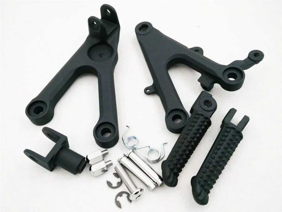Front Rider Footrest Foot Peg Bracket for Yamaha R6 (2003–2010) - Black