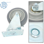 Set of 4 Heavy Duty 4-Inch Casters with Side Brakes