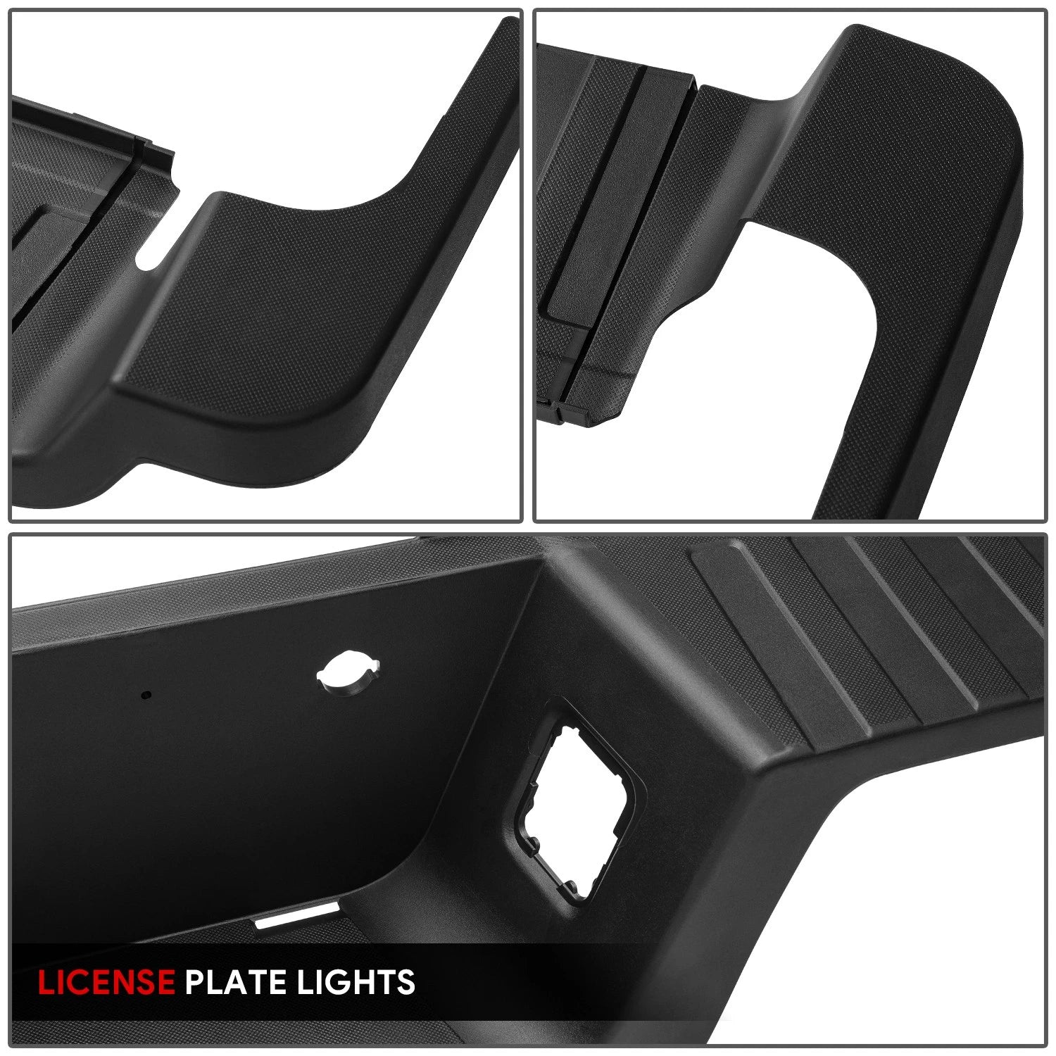 Rear Bumper Step Pad for Ford F-250 F-350 Super Duty (2017–2022) Black