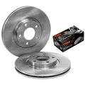 Front Disc Rotors + Tora Brake Pads Set for Mazda 3 (2004-2011)