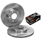 Front Disc Rotors + Tora Brake Pads Set for Mazda 3 (2004-2011)