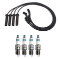 Denso 7mm Wire Set & 4 Iridium Power Spark Plugs for Chevy GMC Isuzu (L4)