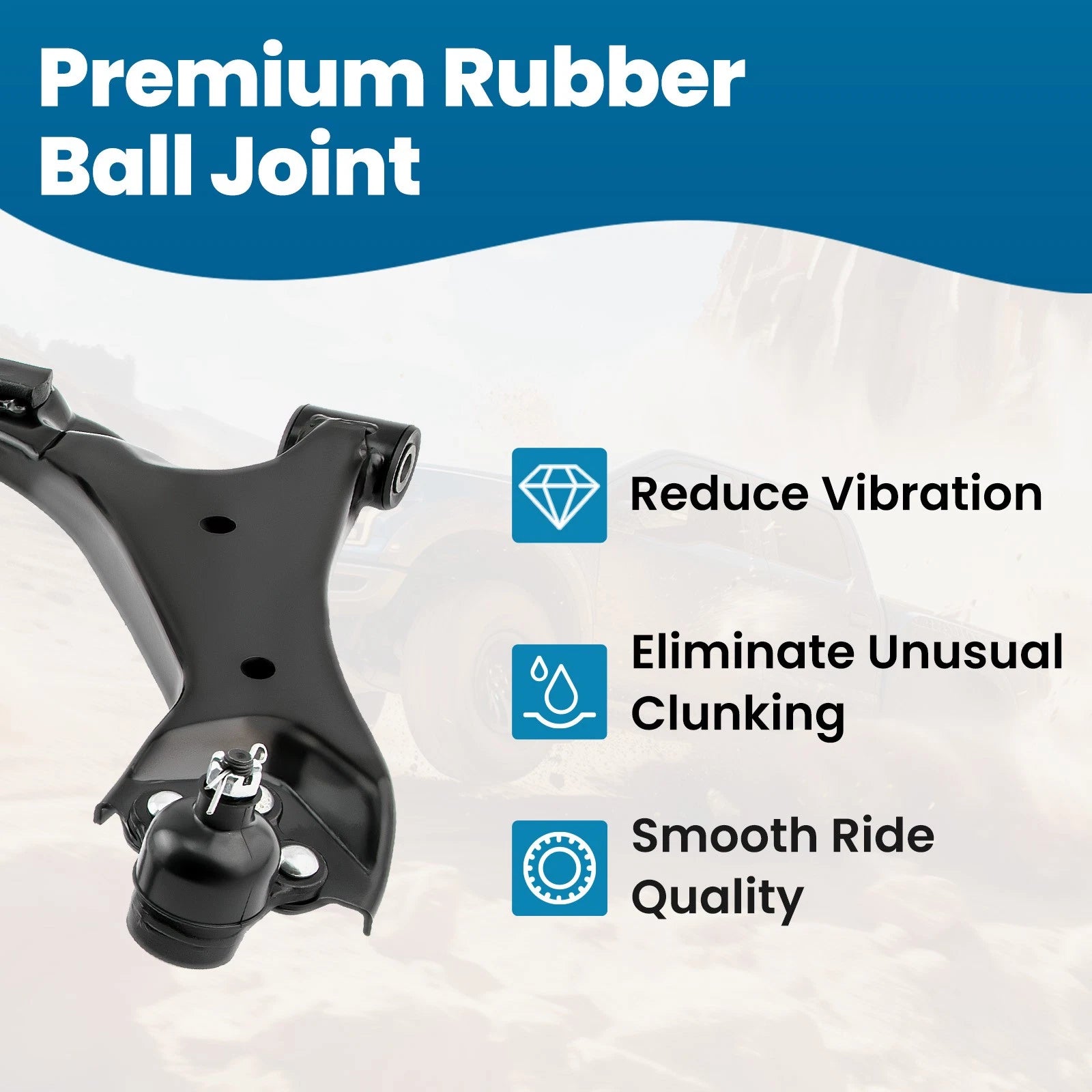 4X Front Lower Control Arm Ball Joint for Chevy Equinox GMC Terrain (2010–2017)