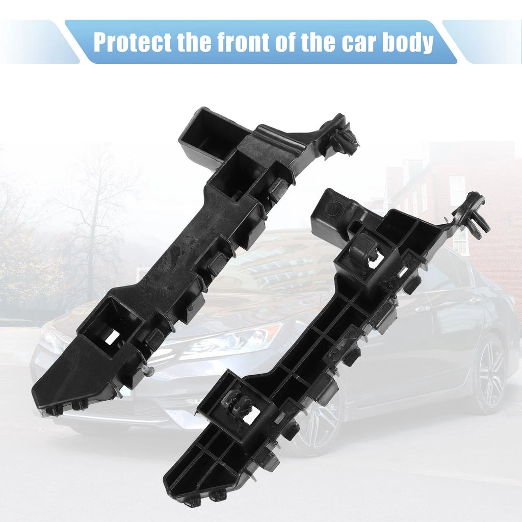 2X Front Bumper Bracket 71193-TVA-A01 for Honda Accord (2018–2022) Black