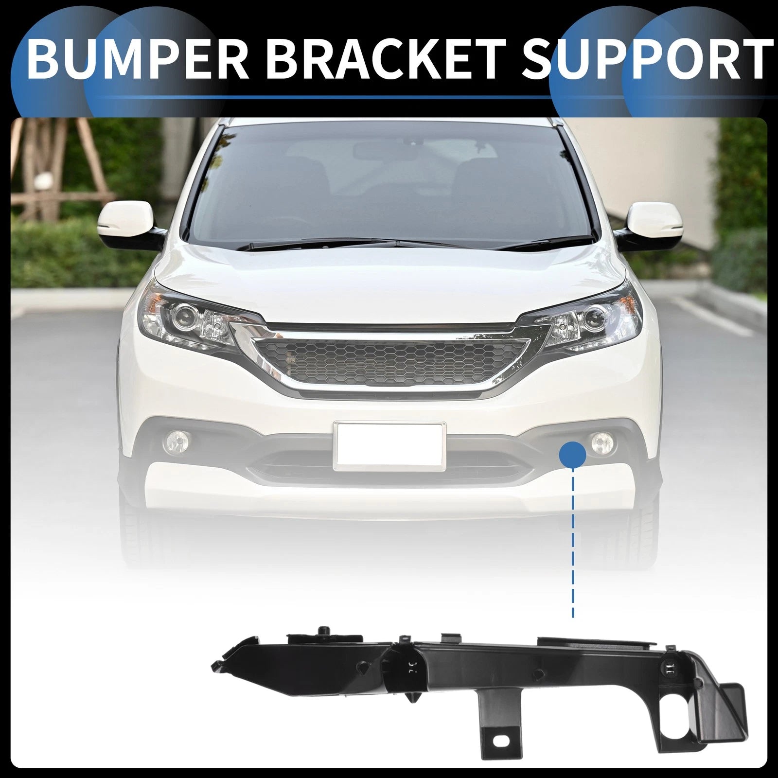 1pc Right Front Bumper Retainer Bracket for Toyota Land Cruiser Prado (2002–2009)