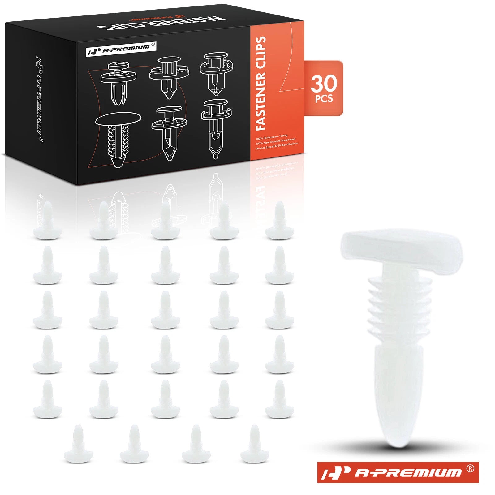 30x Nylon Weatherstrip Retainer Clips for Ford 