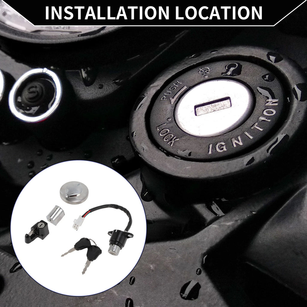 Ignition Key Switch Lock Set for Honda Rebel (1985–2015)