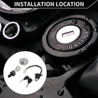 Ignition Key Switch Lock Set for Honda Rebel (1985–2015)