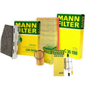 Mann Oil Air Carbon Cabin Fuel Filter Service Kit for Audi TTS Quattro (2009–2015)