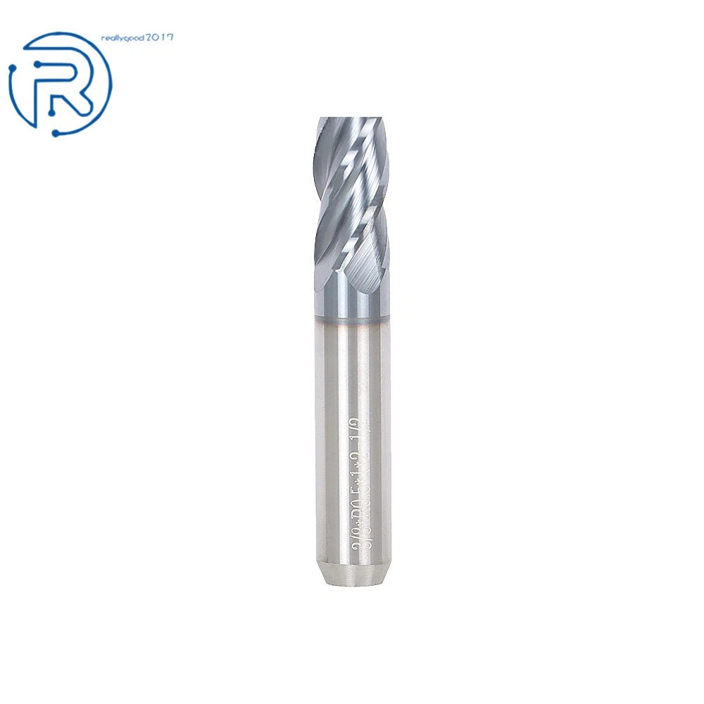 Carbide End Mill 3/8" 4 Flute 1" LOC .020 Radius TiALN Coated