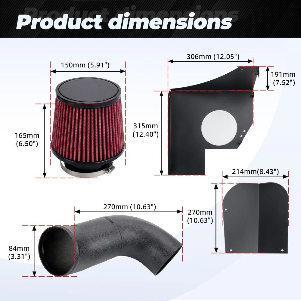 Cold Air Intake Kit for BMW B58 3.0L M140i F20/M240i F22 F23 M340i F30 (2016–2019)