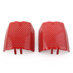 2Pcs Red Steel Front Caliper Screen Inserts for Harley V-Rod & Touring (2006–2019)