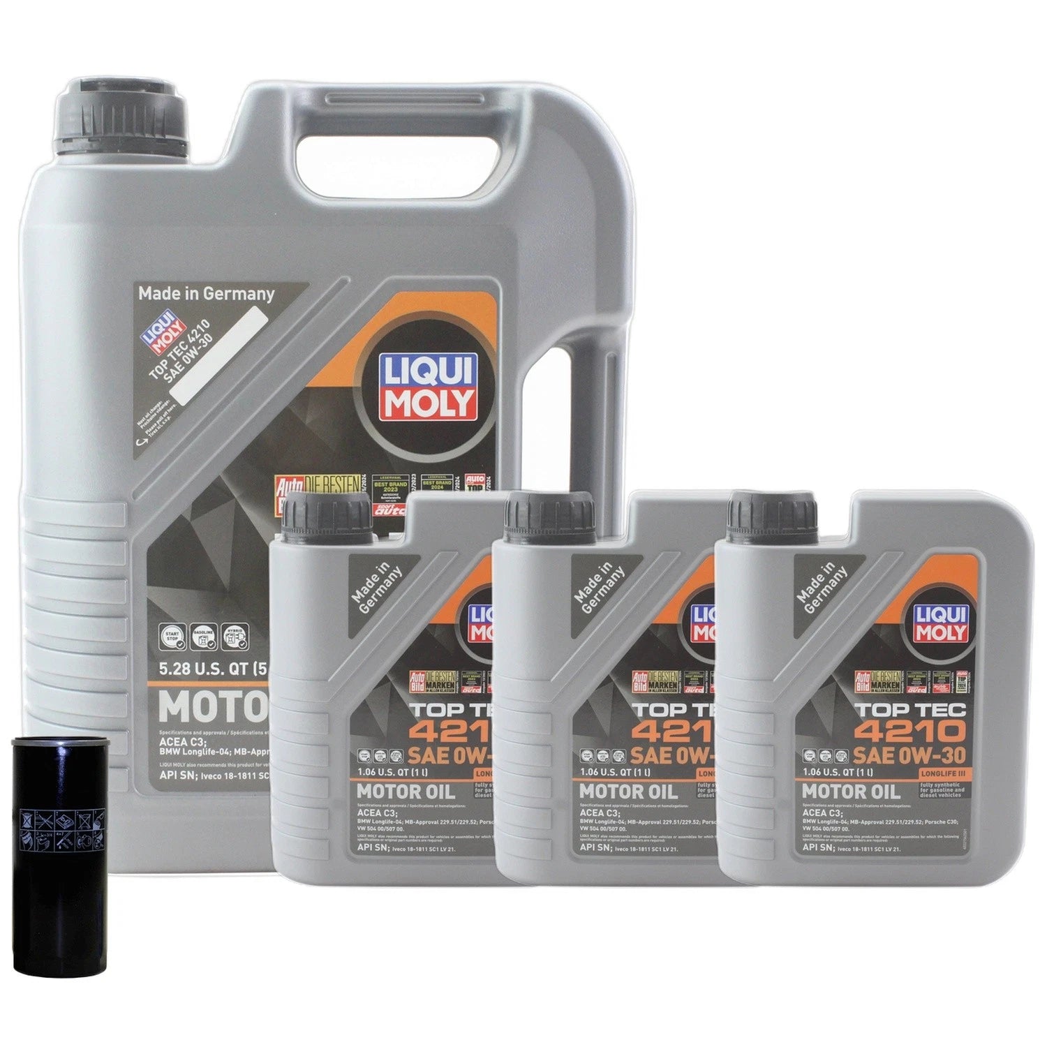 Liqui Moly Top Tec 4210 0W-30 Engine Oil Change Kit for Audi A6 Quattro (1998–2011)