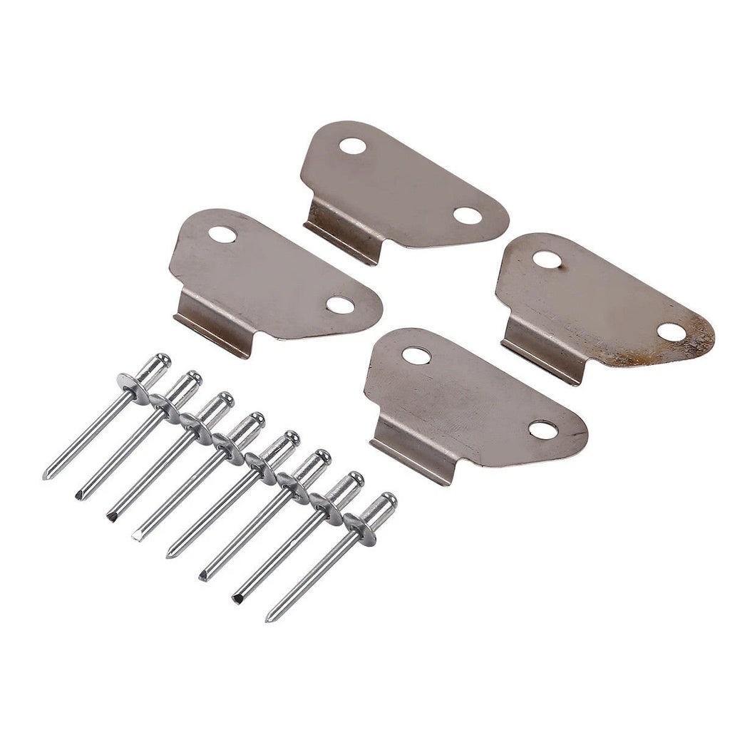4X Hard Saddlebags Lids Wear Strike Plates for Harley Touring (1993–2013)
