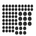 63X Black Engine Topper Screw Bolt Cap Kit for Harley Twin Cam Softail (2000-2006)