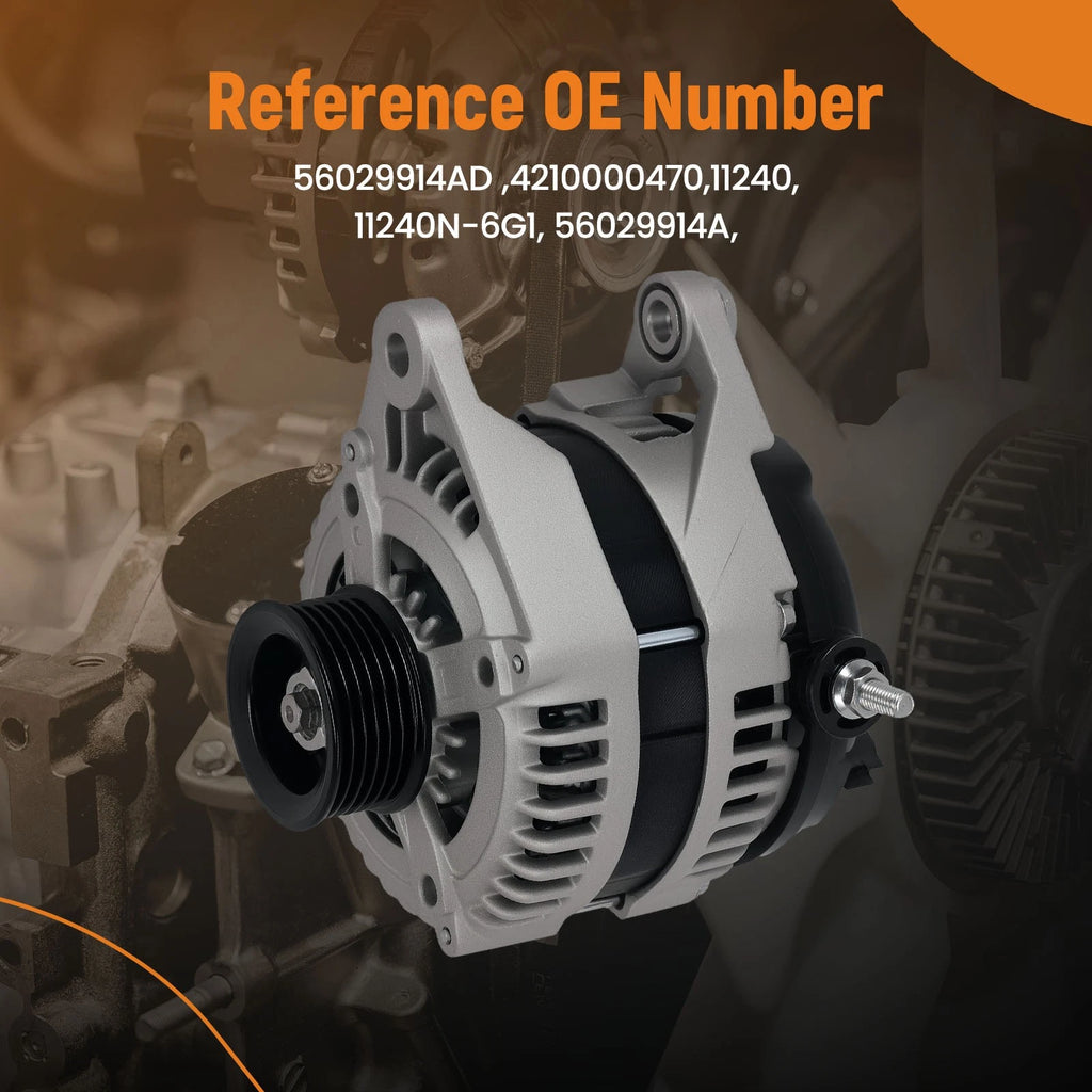 Alternator for Dodge Nitro V6 3.7L (2007–2010) 160A 12V 6 Grooves